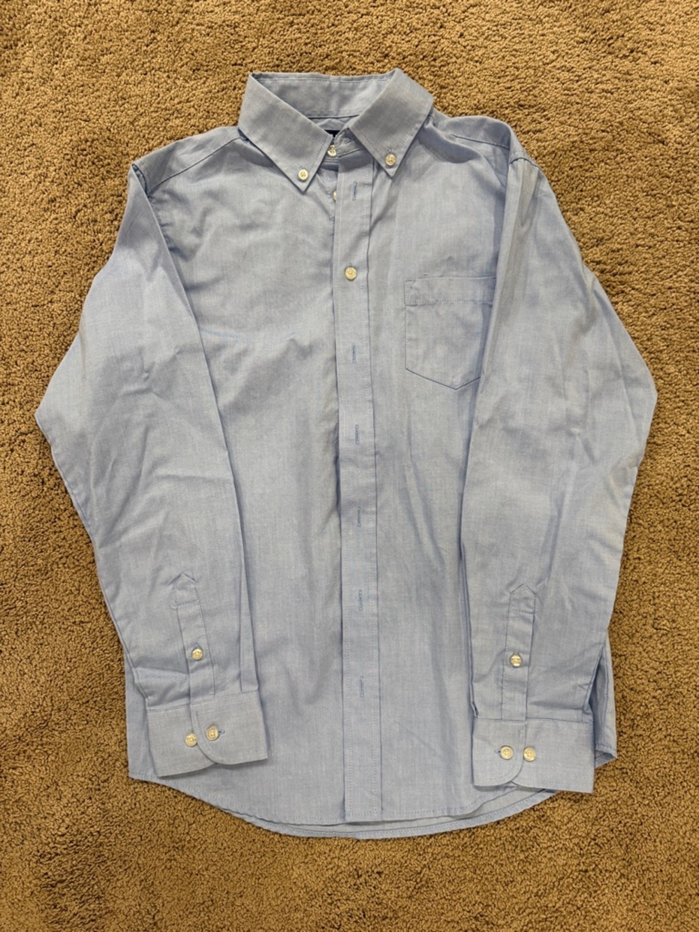 Chaps Light Blue Button-Down Shirt for Kids